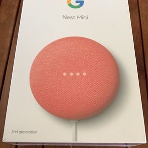 Brand new: Google Nest Mini in coral color